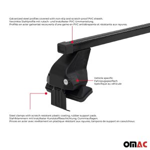 Alfa Romeo Stelvio Roof Racks - Omac - Omega G - Black - '16-'24